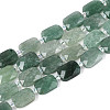 Natural Green Strawberry Quartz Beads Strands G-T139-77-4