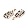 Natural Dalmatian Jasper Pendants G-N349-03D-G-2