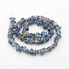 Natural Electroplated Quartz Crystal Beads Strands G-F207-02-2