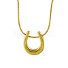 Stainless Steel Teardrop Pendant Necklaces JB6255-2-1