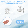 80Pcs 304 Stainless Steel Spacer Beads STAS-BBC0008-27C-P-2