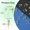 12Pcs 2 Colors 304 Stainless Steel and Plastic Clip-on Earring Findings KY-FS0001-28-4