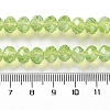 Baking Paint Transparent Glass Beads Strands DGLA-A034-J8MM-D07-4