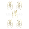 Brass Snake Chains Tassel Dangle Stud Earrings for Women EJEW-H092-11G-3