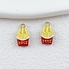 Fries Alloy Enamel Charms ENAM-P264-01D-G-1