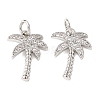 Brass Micro Pave Cubic Zirconia Pendants ZIRC-K070-38P-1