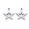 Tarnish Resistant 201 Stainless Steel Pendants X-STAS-N092-14-2