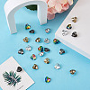 Electroplated Glass Charms EGLA-TA0001-07-3