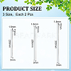 6Pcs 3 Styles Sewing Steel Needles FIND-WR0012-51-2