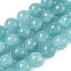 Dyed Natural Malaysia Jade Beads Strands G-G021-01D-08-1