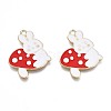 Autumn Theme Rack Plating Alloy Enamel Pendants ENAM-N055-072-2