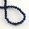 Electroplate Glass Bead Strands EGLA-R094-3mm-03-2