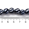 Handmade Blue and White Porcelain Beads Strands PORC-I027-03F-4
