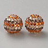 Thanksgiving Day Theme Resin Rhinestone Beads RB-WH0003-08P-1