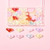 40Pcs UV Plating Rainbow Iridescent Transparent Acrylic Beads MACR-FS0002-19-8