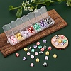 91Pcs 7 Colors Handmade Polymer Clay Beads CLAY-YW0001-38-8