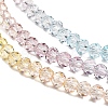 Transparent Painted Glass Beads Strands X1-DGLA-A034-T4mm-A15-4