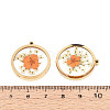 304 Stainless Steel Epoxy Resin Pendants STAS-T072-21-4