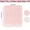 2Pcs 2 Colors Square Acrylic Fibers Carpet Mat AJEW-CN0003-11C-2
