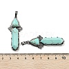 Synthetic Turquoise Sword Big Pendants G-Q163-08AS-09-3