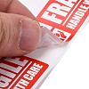 Self-Adhesive Paper Warning Tag Stickers DIY-K039-04C-4