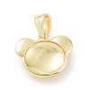Brass Enamel Pendants KK-C012-02G-2