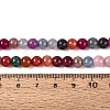 Ombre Effect Dyed Crackle Glass Beads Strands GLAA-Q106-01A-B29-5