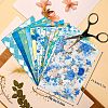 12Pcs 12 Styles Bleues Flower Scrapbook Paper Pad PW-WG3E2DC-01-4