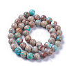 Natural Imperial Jasper Beads Strands X-G-I122-8mm-12-4