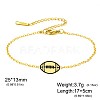 304 Stainless Steel Sport Ball Link Bracelets for Women WG444BD-06-1