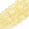 Natural Golden Silk Jade Graduated Beads Strands G-F830-A02-01-2