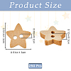 Natural 2-hole Wood Buttons BUTT-GF0003-58-2