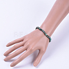Natural African Turquoise(Jasper) Stretch Bracelets BJEW-JB04557-04-3