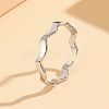 201 Stainless Steel Open Cuff Rings for Women FS-WG5C506-01-1