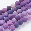 Natural Weathered Agate Beads Strands X-G-G589-8mm-06-4
