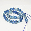 Dyed Round Natural Crackle Quartz Beads Strands G-K084-6mm-03A-4