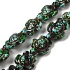 Synthetic Turquoise Dyed Beads Strands G-P507-05D-1