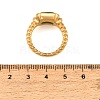 304 Stainless Steel Pave Single Cubic Zirconia Finger Rings for Women SA-CBAABBA-08B-G-3