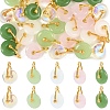 30Pcs 5 Colors Glass Imitation Gemstone Pendants FIND-YW0012-39-1