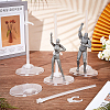 Plastic Assembled Doll Holders ODIS-WH0025-175-7