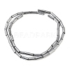 Electroplated Natural Lava Rock Beads Strands G-K388-03A-03-1