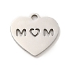 Non-Tarnish Mother's Day 201 Stainless Steel Charms STAS-E217-14P-1