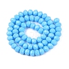 Opaque Solid Color Imitation Jade Glass Beads Strands EGLA-A044-P8mm-D08-3