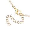 Alloy Star & Natural Cultured Freshwater Pearl Potato Beaded Pendant Brass Cable Chain Necklaces for Women NJEW-JN05788-5