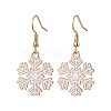 Christmas Theme Alloy Enamel Dangle Earrings EJEW-JE05830-05-1