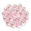 UV Plating Rainbow Iridescent Acrylic Beads OACR-A014-02C-3