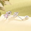 Brass Pave Cubic Zirconia Star Cartilage Earrings FS-WGEAB67-02-3