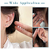 40Pcs 5 Size Crystal Rhinestone Tiny Star Stud Earrings EJEW-TA0001-13-8