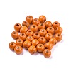 Dyed Natural Wood Beads WOOD-Q006-10mm-09-LF-2