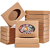 Foldable Creative Kraft Paper Box CON-WH0085-29A-1